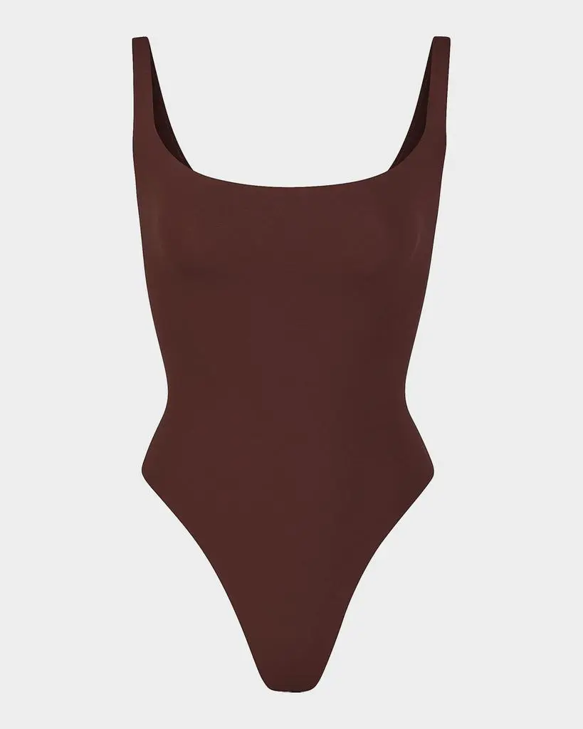 SKIMS Fits Everybody Square-Neck Bodysuit