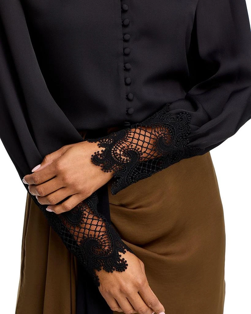 L'Agence Ava Lace Cuff Blouse 4