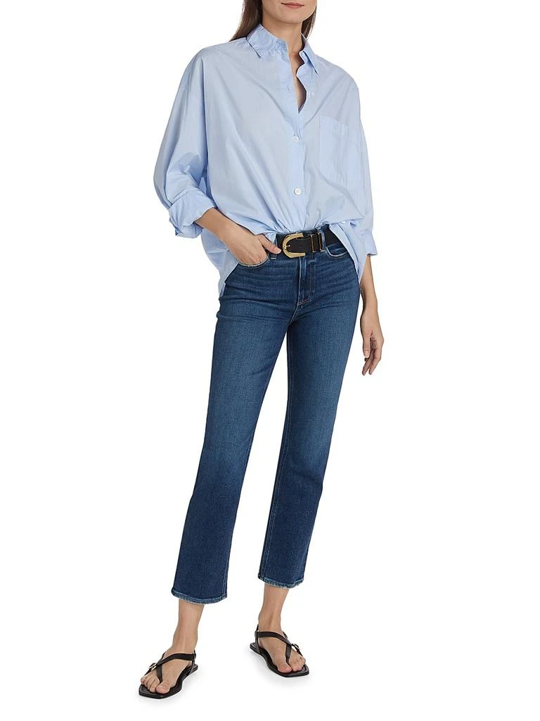 Paige Cindy Cropped Straight-Leg Jeans 2