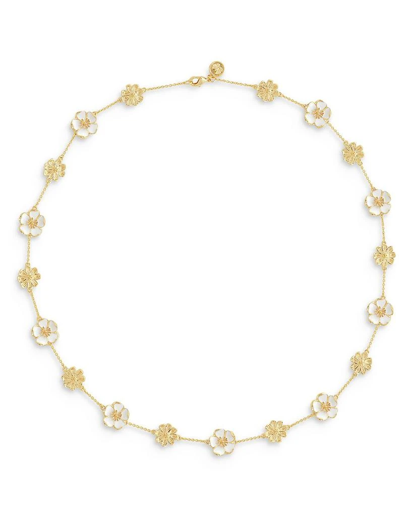 Anabel Aram Bloom Station Necklace in 18K Gold Plated, 20" - Exclusive 1
