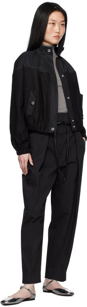 3.1 Phillip Lim Black Origami Pleated Trousers 4