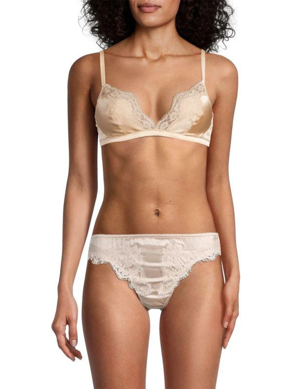Dolce & Gabbana Silk & Lace Soft Cup Bra 2