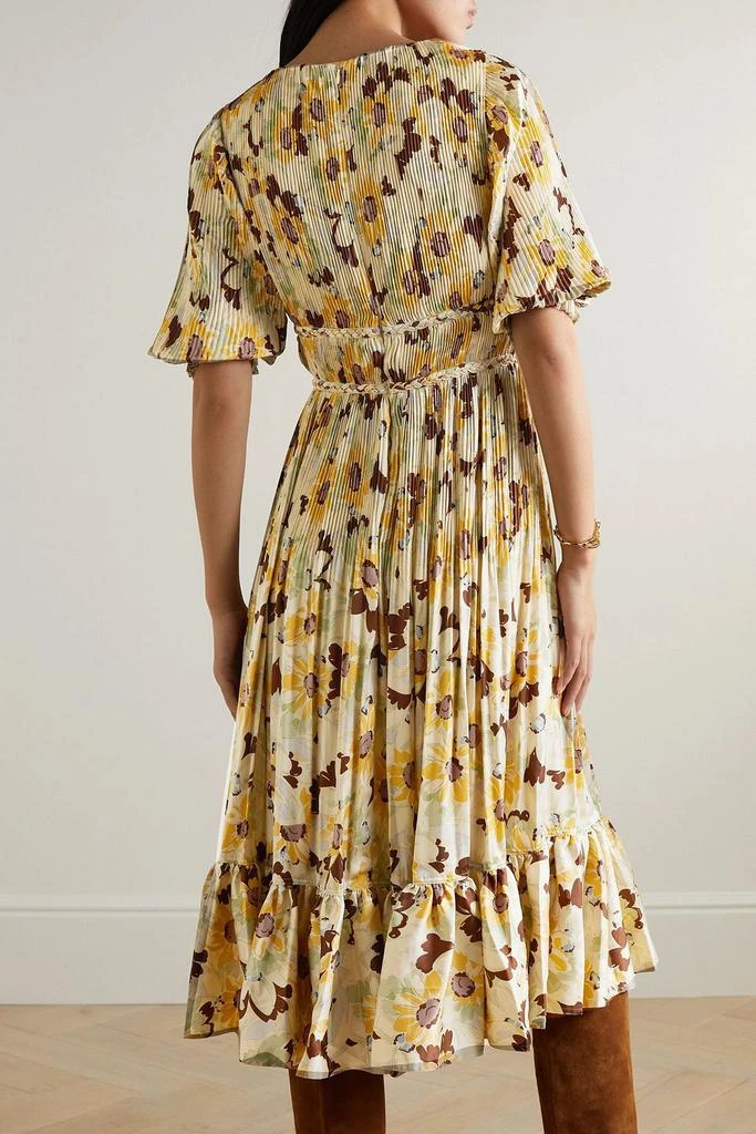 POLO RALPH LAUREN Ltiti floral-print plissé-crepe midi dress 3