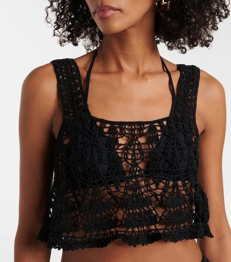 ANNA KOSTUROVA Cotillion crochet cotton crop top 4