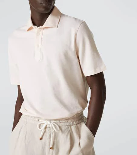 Brunello Cucinelli Cotton and linen polo shirt 5