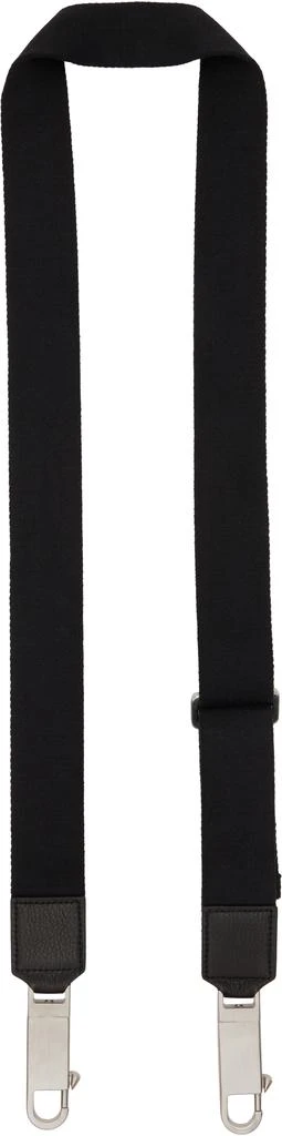 Rick Owens Black Concordians Webbing Bag Strap 2