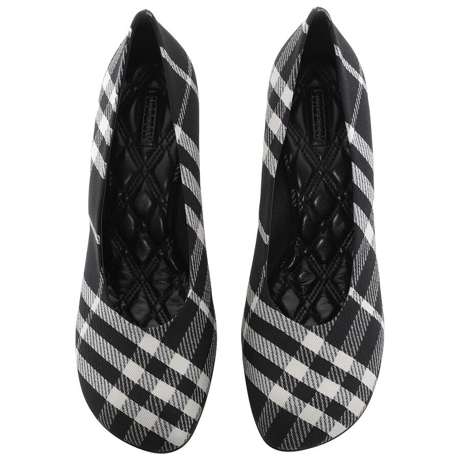 Burberry Checked Pattern Slip-On Pumps 3
