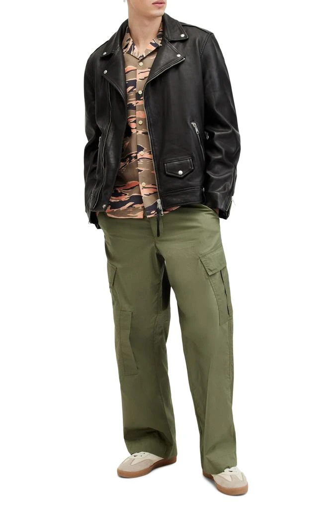 ALL SAINTS Solar Camo Short Sleeve Ripstop Button-Up Shirt 5