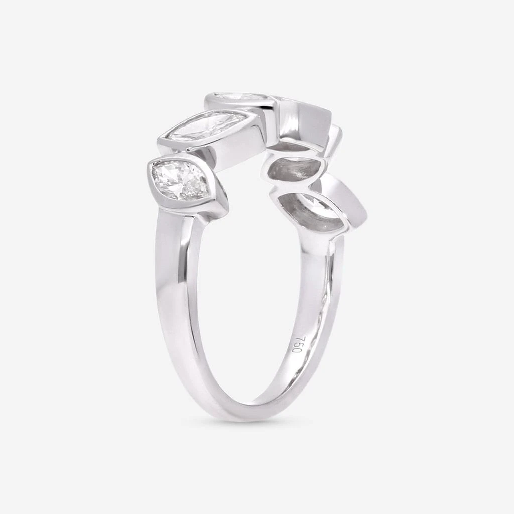Ina Mar Ina Mar 18K White Gold Marquise Cut Diamond 0.95ct.twd. Ring Sz. 6 ALR-19902 2