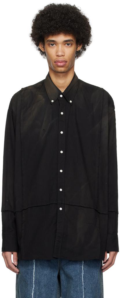 JieDa Black BD Cutting Shirt