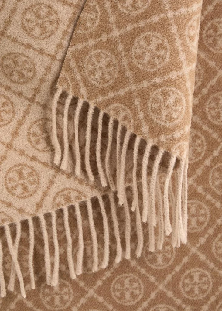 Tory Burch Logo-monogrammed wool-blend scarf 3