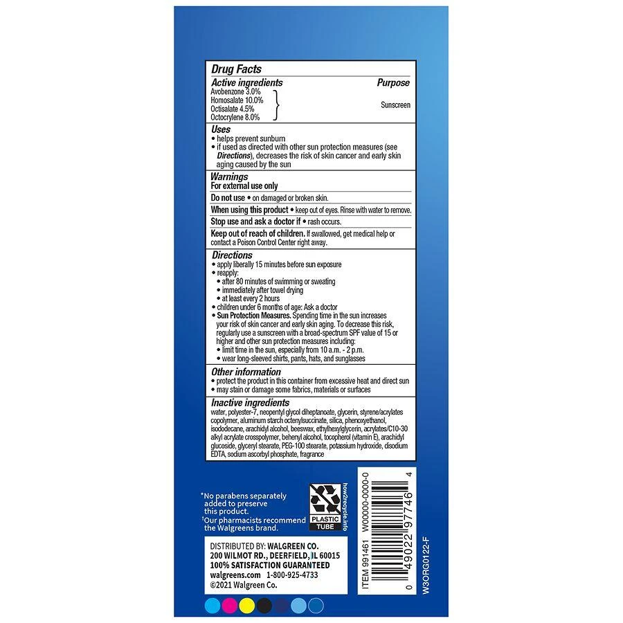Walgreens Sport Sunscreen Lotion SPF 50 Fresh Scent 3
