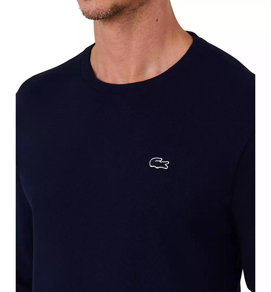 Lacoste Men's Waffle-Knit Thermal Sleep Shirt 12