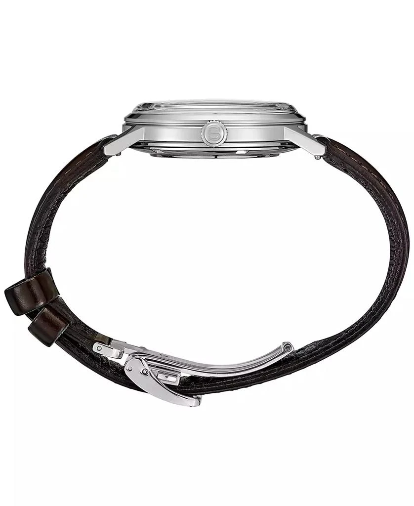 Seiko Men's Automatic Presage Brown Leather Strap Watch 40mm 2