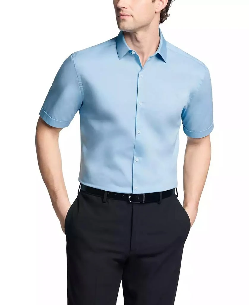 Men's Flex Collar Slim Fit Short Sleeve Dress Shirt  On Sale Now with Up  to 68% Off | Discover Exclusive Deals & Savings at BeyondStyle  Authentic Van  Heusen dress shirts|men's