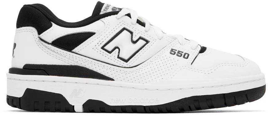 New Balance White BB550 Sneakers 1