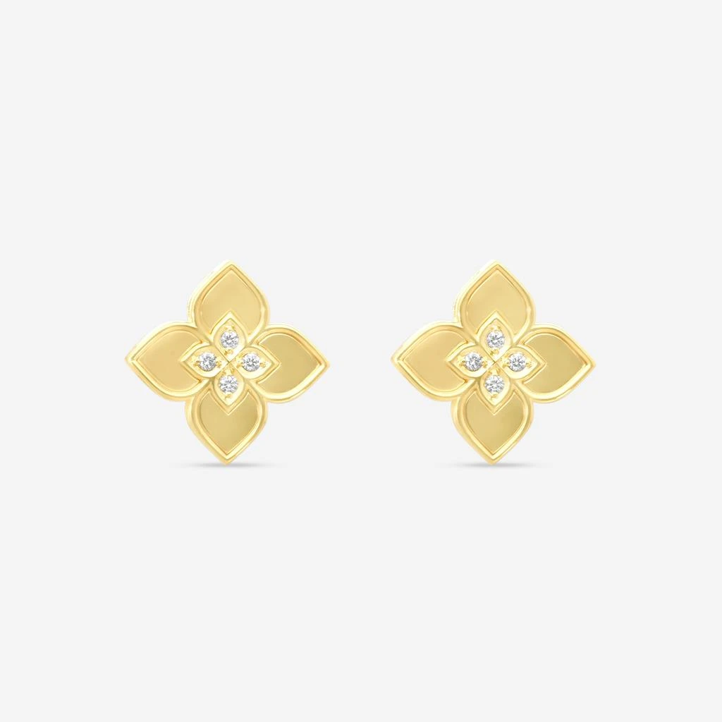 Roberto Coin Roberto Coin Venetian Princess 18K Yellow Gold Diamond Earrings 7773499AYERX-copy