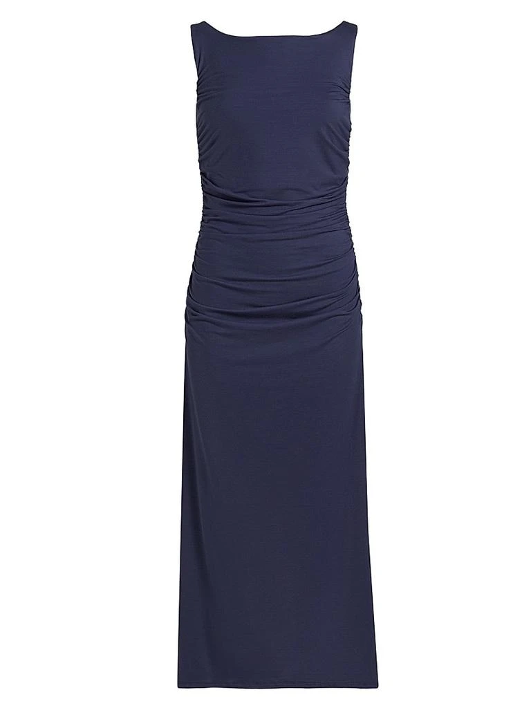 Reformation Benson Ruched Stretch Jersey Midi-Dress - Dresses & Skirts -  BeyondStyle