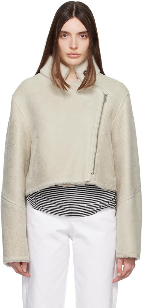 Isabel Marant Beige Apstya Shearling Coat
