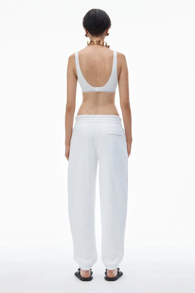 Alexander Wang PUFF LOGO SWEATPANT IN STRUCTURED TERRY 5