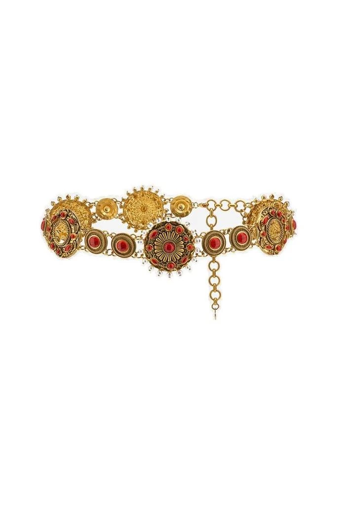 Roberto Cavalli Roberto Cavalli Embellished Chain Linked Belt 1