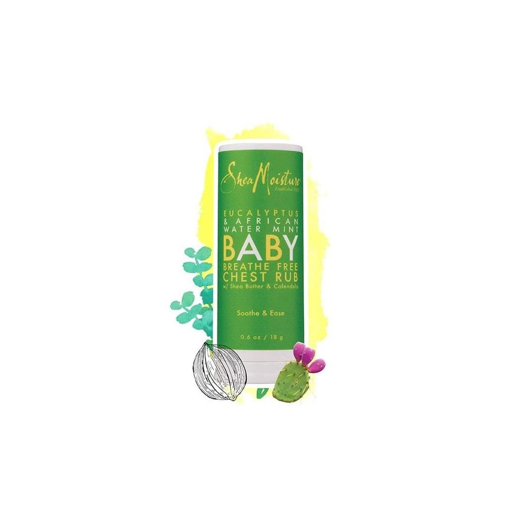 Shea Moisture U-HA-1051 Eucalyptus & African Water Mint Baby Chest Rub for Unisex - 0.6 oz 1