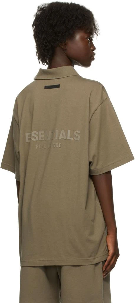Essentials Taupe Jersey Polo 3