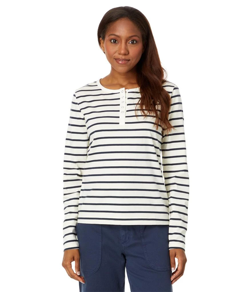 L.L.BEAN Signature Rangeley Cotton Henley Tee 1