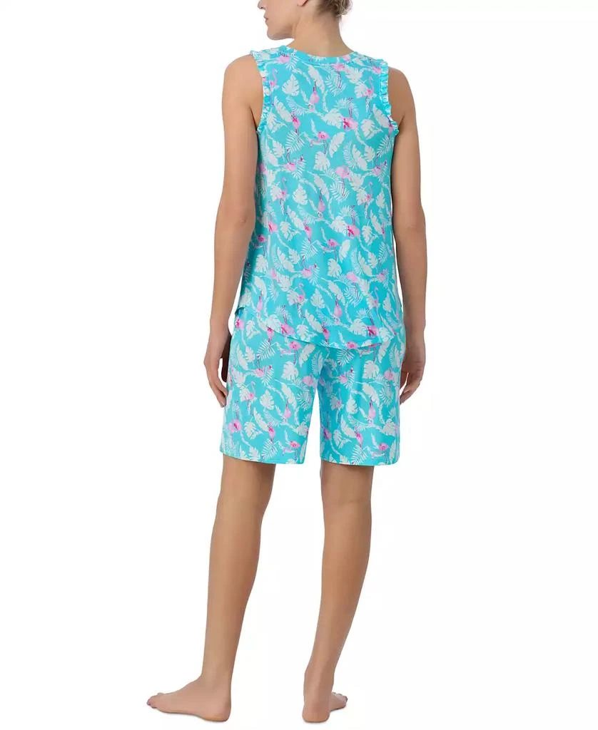 Ellen Tracy Women's Sleeveless Bermuda Pajama Set 3
