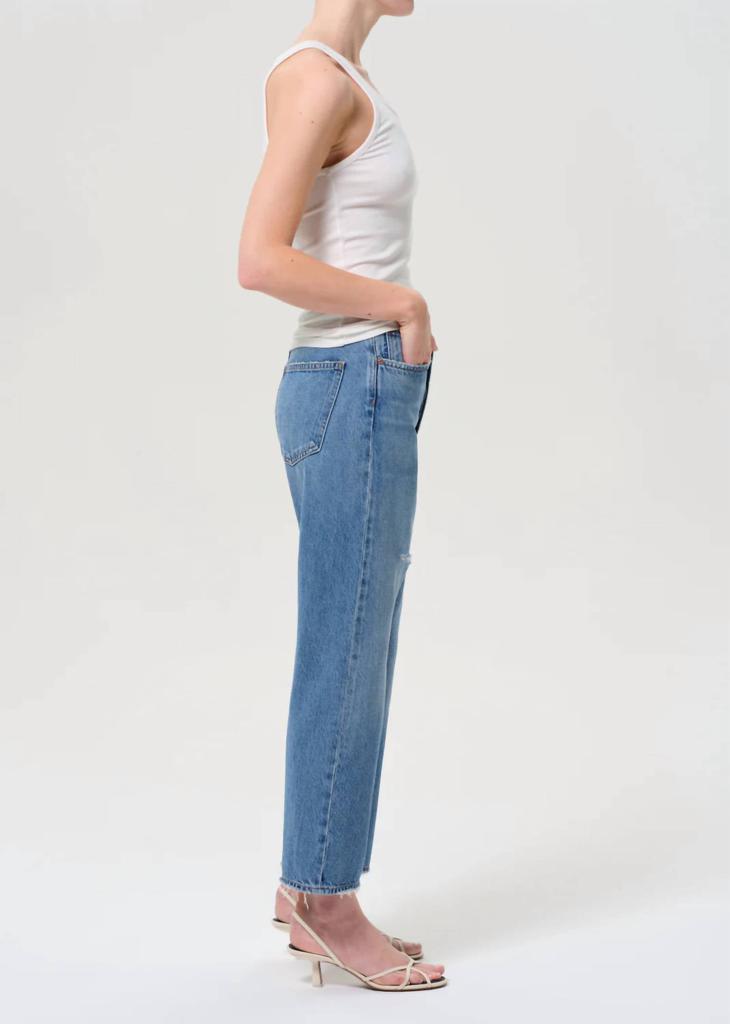 AGOLDE Agolde - 90's Crop Mid Rise Straight Jeans