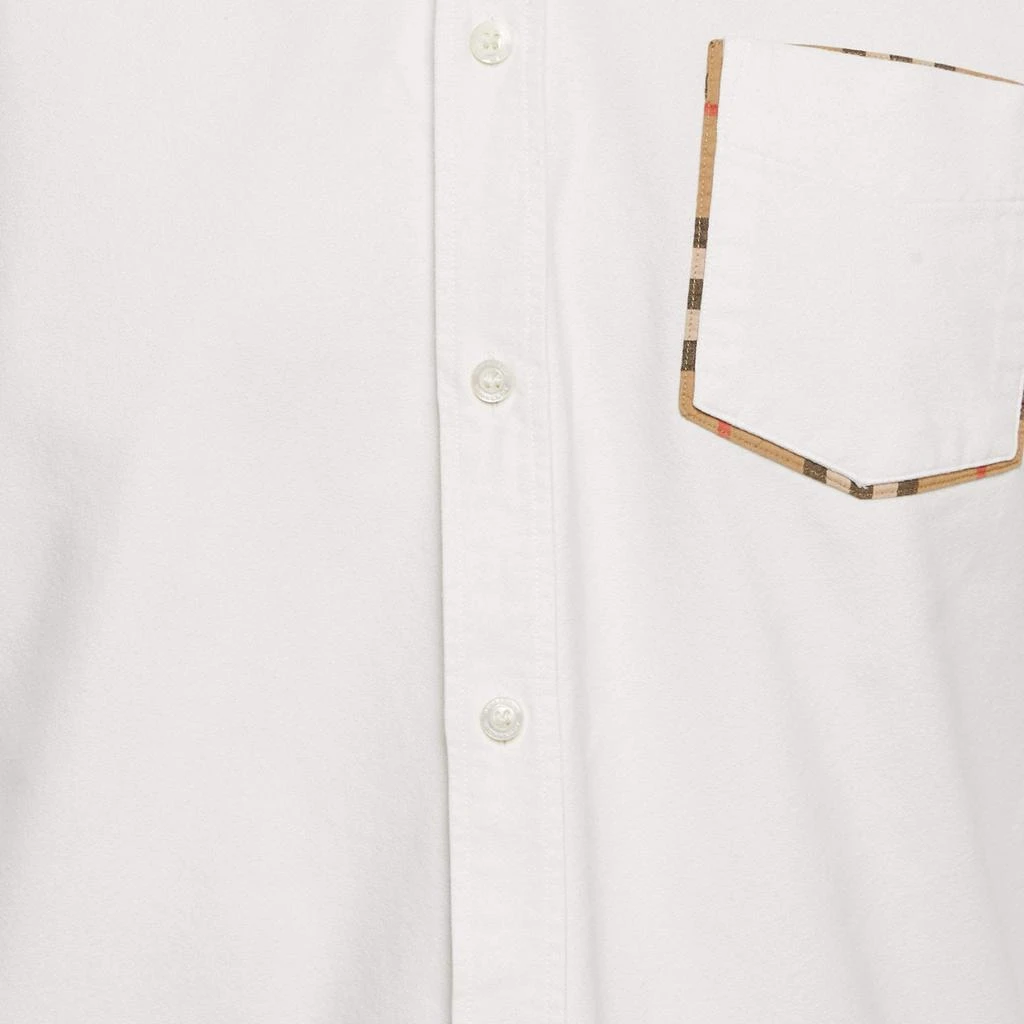 Burberry Burberry White Cotton Button Down Shirt L 3