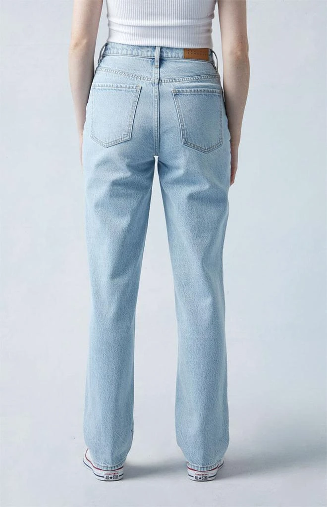 PacSun Eco Light Indigo V-Dip Dad Jeans 4