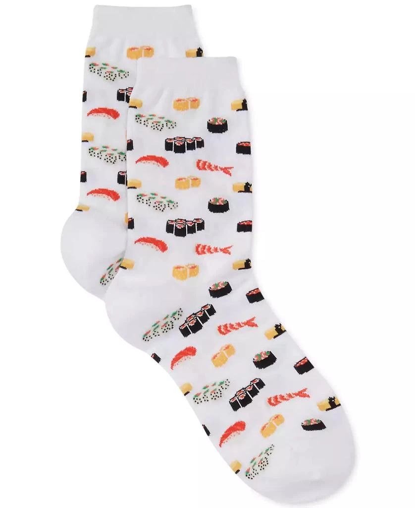 Hot Sox Women's Sushi Print Fashion Crew Socks 1