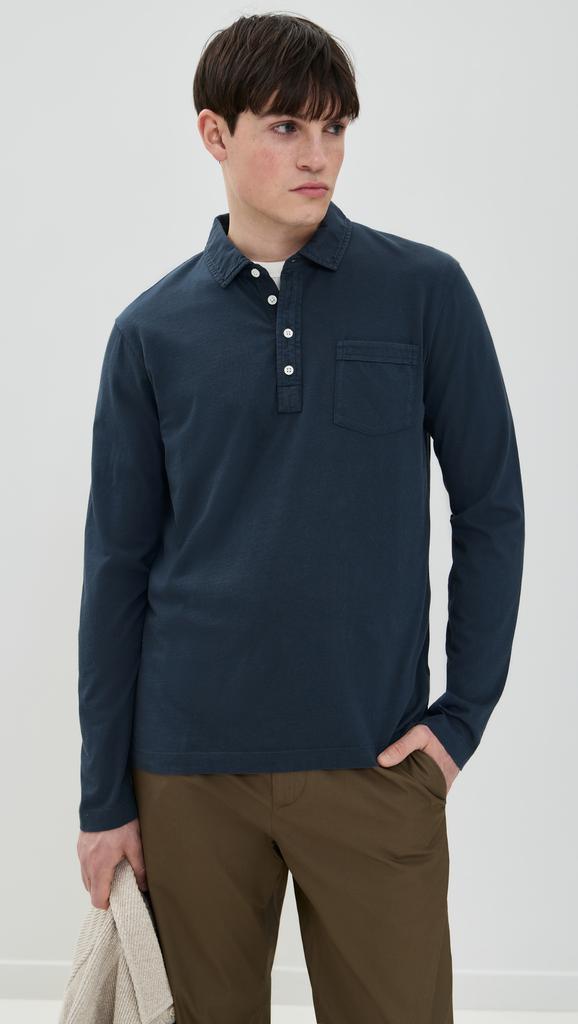 Billy Reid Long Sleeve Pensacola Polo