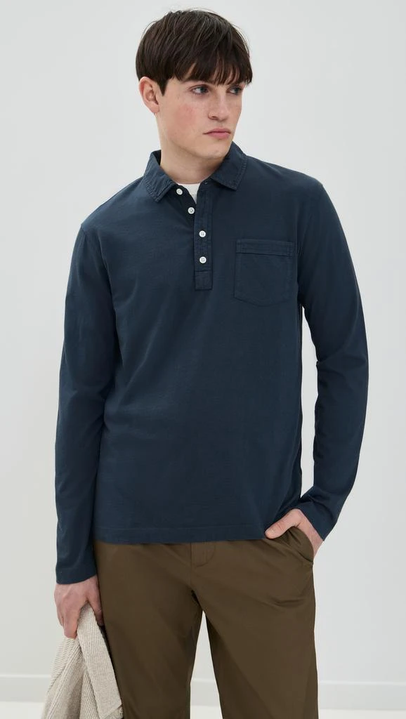 Billy Reid Long Sleeve Pensacola Polo 1