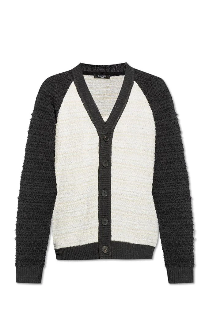Balmain Balmain Two-Toned Tweed Cardigan 1