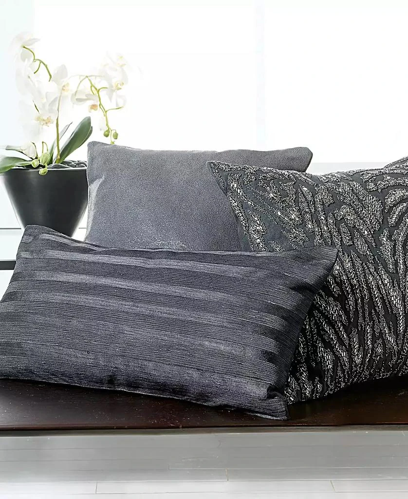Donna Karan CLOSEOUT! Moonscape Reversible Textured Jacquard Duvet Cover 5