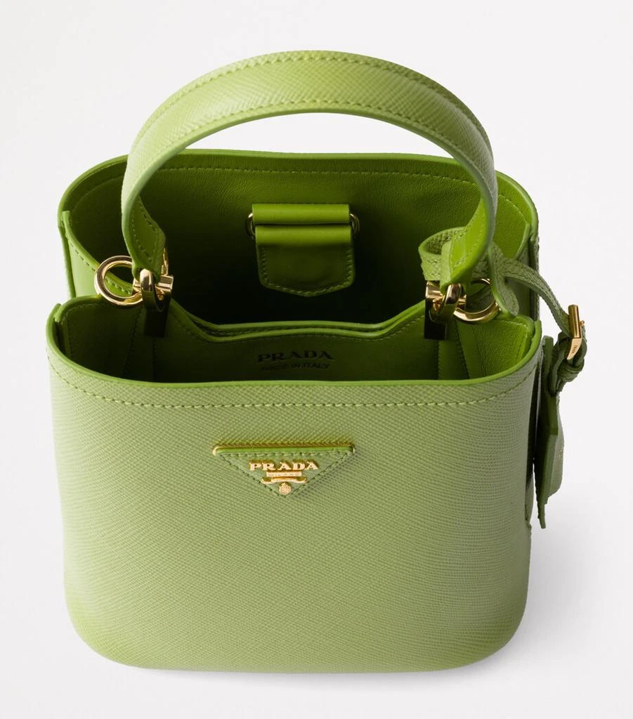 Prada Small Saffiano Leather Panier Top-Handle Bag 4