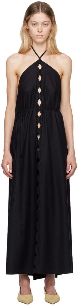 Baserange Black Cessa Ligo Maxi Dress 1