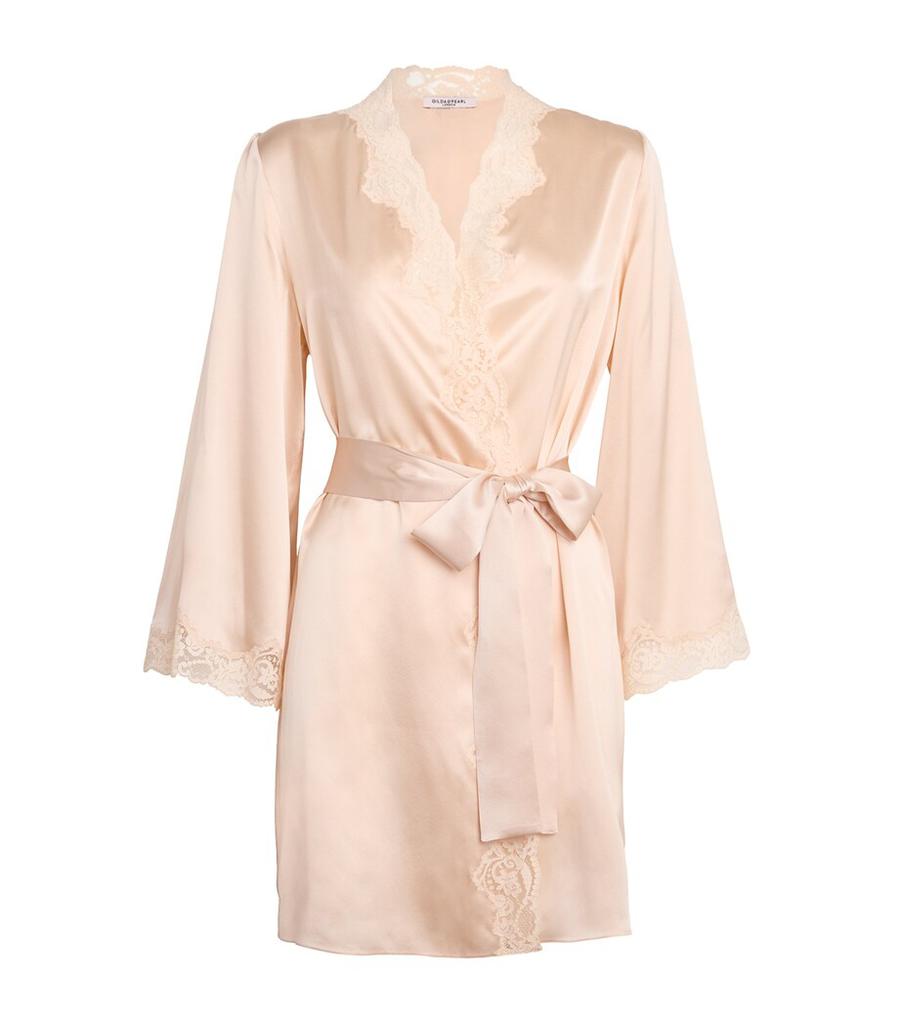 GILDA & PEARL Silk Short Robe