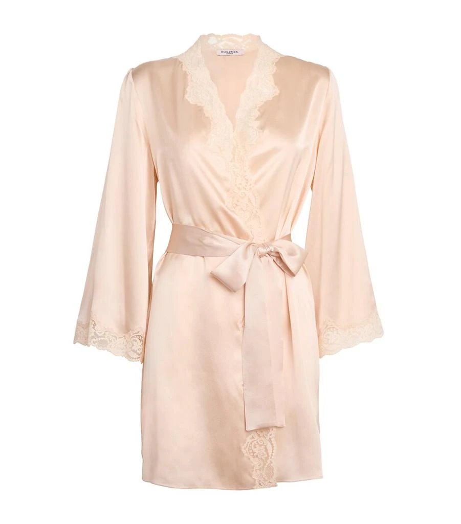 GILDA & PEARL Silk Short Robe 1