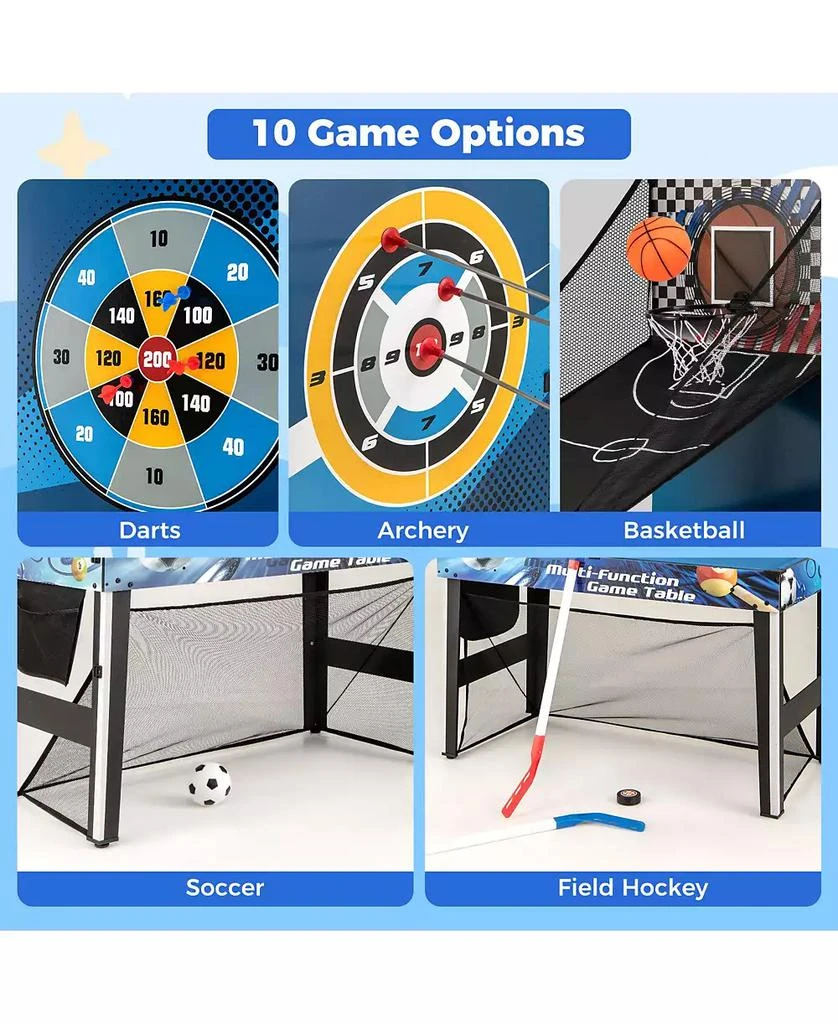 Mecale 10-in-1 Multi-Game Table Set with Table Tennis, Basketball 
Soccer 4