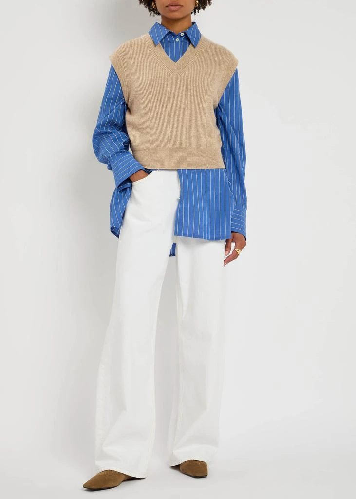 Guest In Residence Ribbed cashmere vest 4
