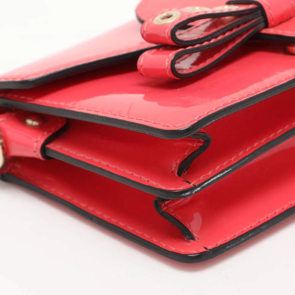 RED Valentino RED Valentino Red Patent Leather Bow Clutch Bag 14