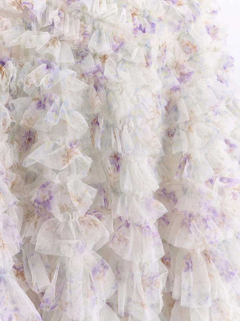 Needle & Thread Ruffled tulle long skirt 4