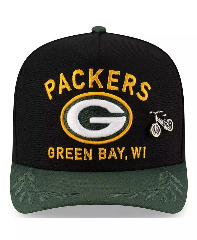 New Era Men's Black/Green Green Bay Packers 2025 NFL Draft On Stage A-Frame 59FIFTY Fitted Hat 5