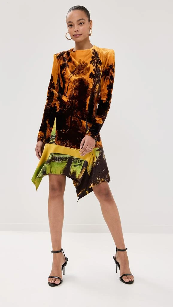 Monse Velvet Mock Neck Dress 6