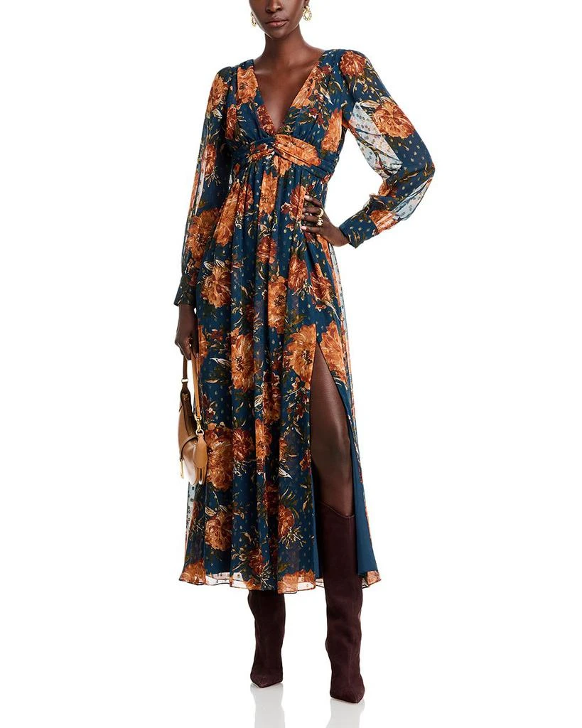 AQUA Moody Floral Maxi Dress - Exclusive 2
