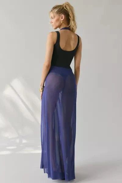 Jaded London Jaded London Azevedo Sheer Mesh Knotted Halter Maxi Dress 3