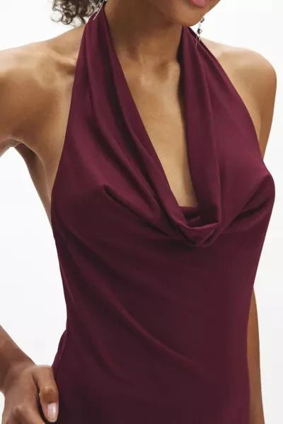 Silence + Noise Silence + Noise Coyote Halter Bodycon Mini Dress 2